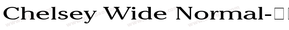 Chelsey Wide Normal字体转换